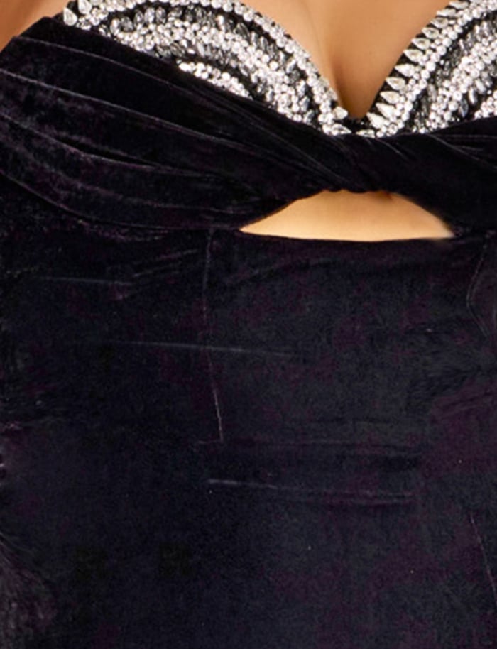 beaded velvet fabric for style 43703