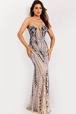 blush strapless dress 43705