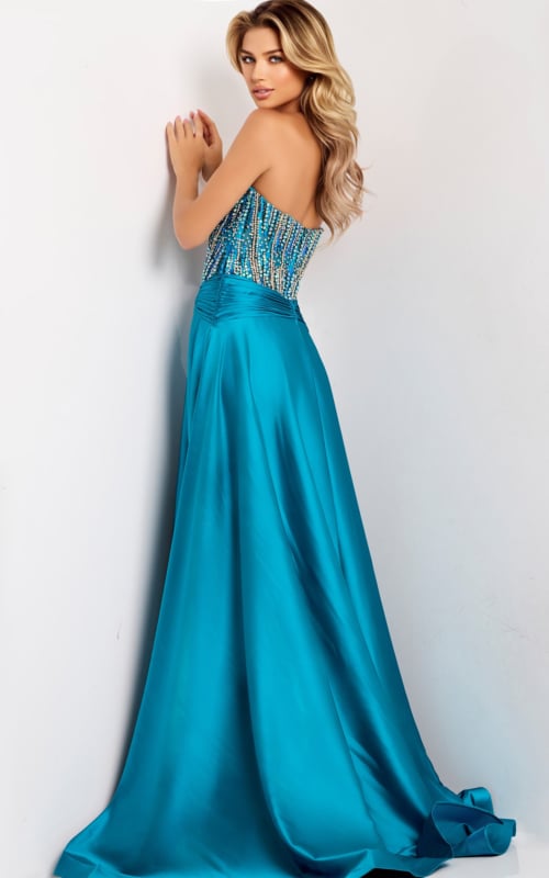 back of corset bodice dress 43729