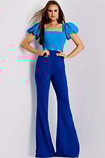 Model wearing Jovani dress 43755-1.