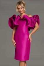 Off Shoulder Dress with Dramatic Ruffled Sleeves 43758 | Jovani