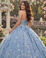 Strapless corset ball gown