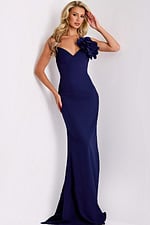 Model wearing Jovani dress 43814.
