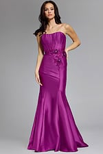 strapless berry mermaid dress 43817