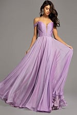 lilac chiffon dress 43842