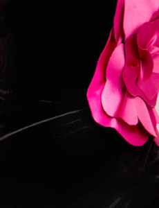 black and fuchsia fabric 43886