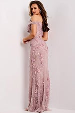 Model wearing Jovani dress 44007.
