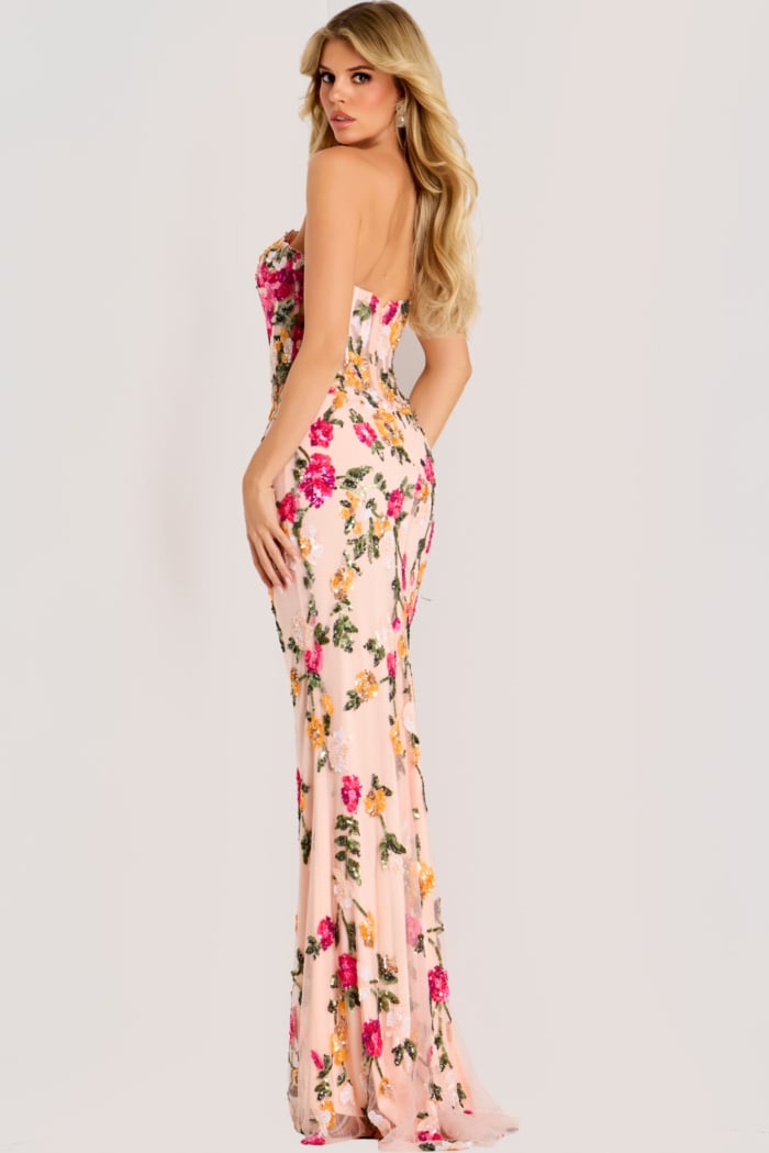 strapless mother of the bride dress 44011