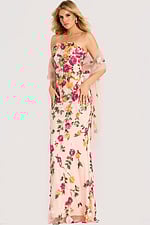 pink multi floral dress 44011