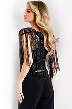 Model wearing Jovani dress 44052.