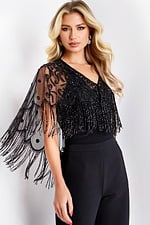 Model wearing Jovani dress 44053.