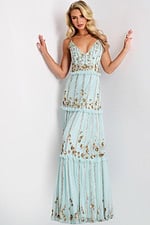 Model wearing Jovani dress 44060.
