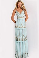 Model wearing Jovani dress 44060.