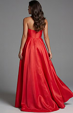 back of simple mother of the bride dress 44180