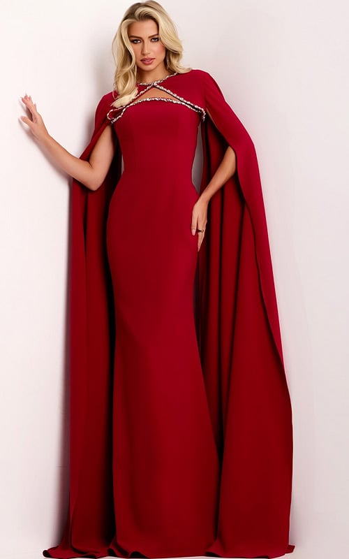 Model wearing Jovani dress 44184.