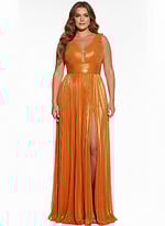 empire waist pleated dress 44230