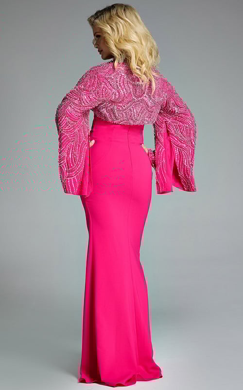 Model wearing Jovani dress 44254.