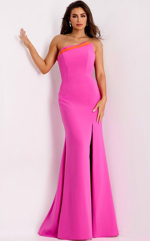 Model wearing Jovani dress 44267.