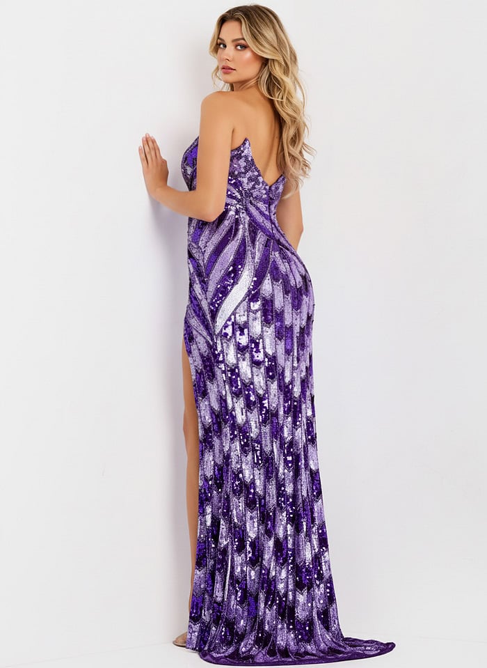 strapless beaded dress 44270