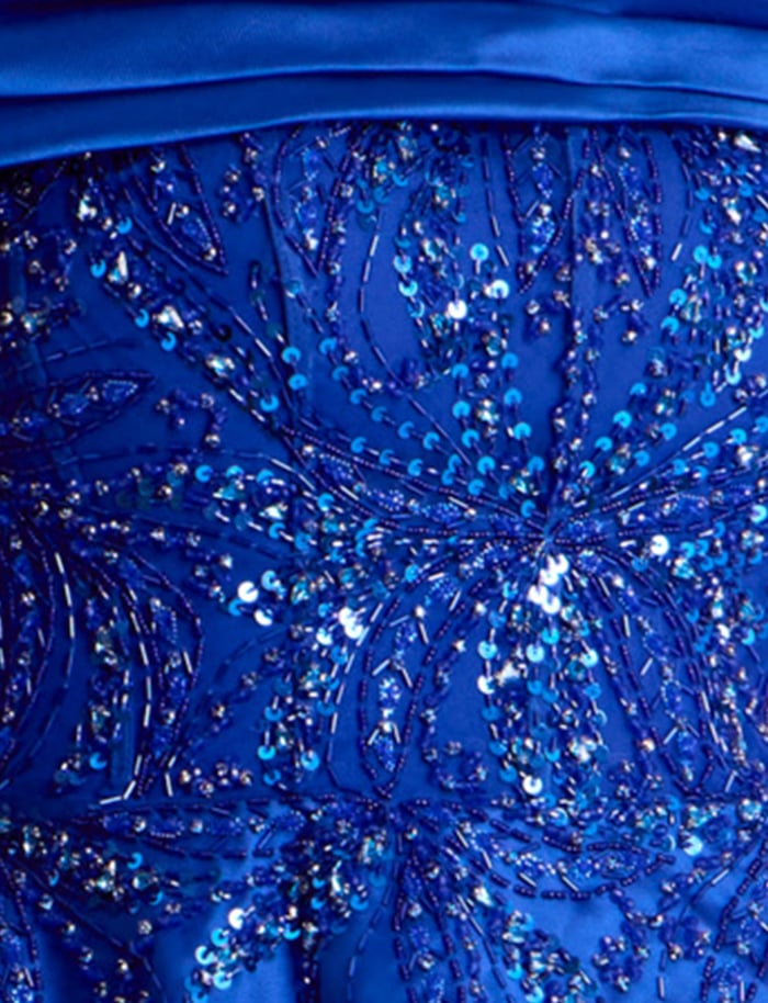 beaded royal fabric for style 44308