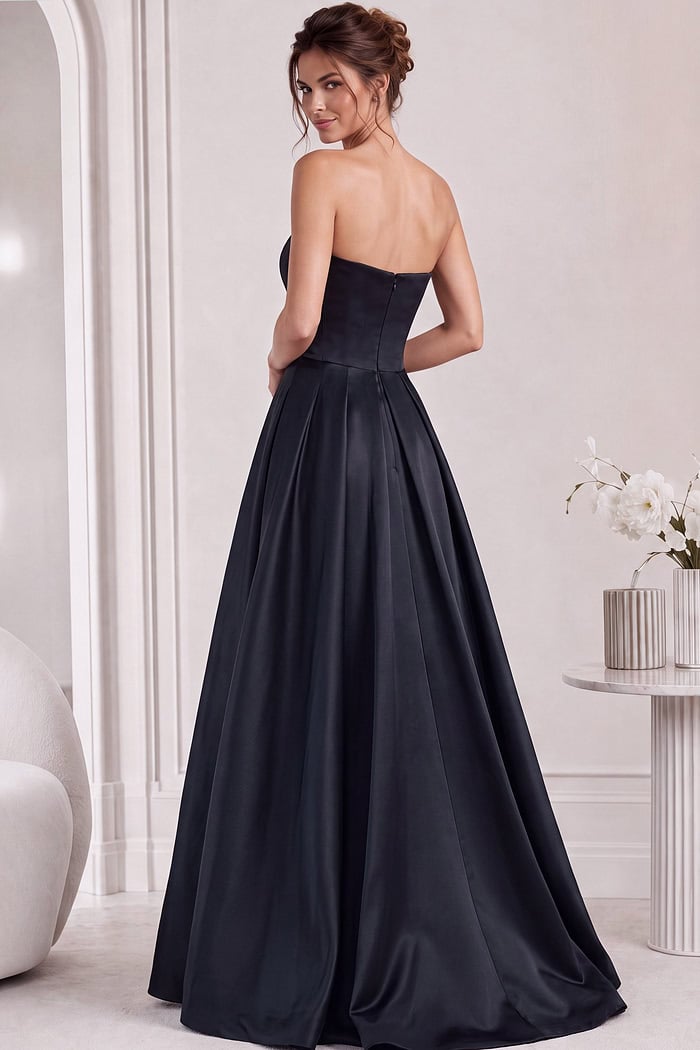 back of a line Jovani style 44352 in black