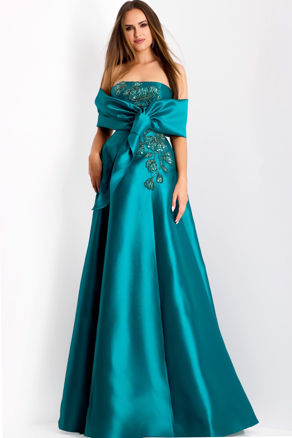 ジョヴァニ JOVANI ドレス ワンピース ロング オフショル タイト JOVANI ジョヴァニ 水色ロングドレス | 結婚式・パーティー