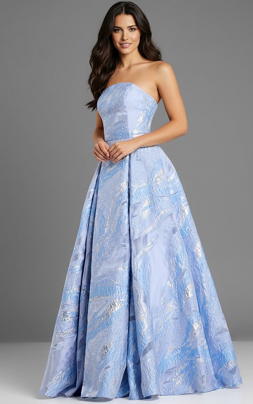 bue strapless dress 44369