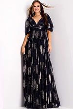Model wearing Jovani dress 44374.