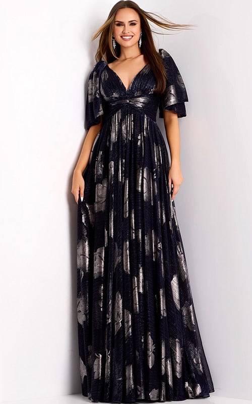 Model wearing Jovani dress 44374.