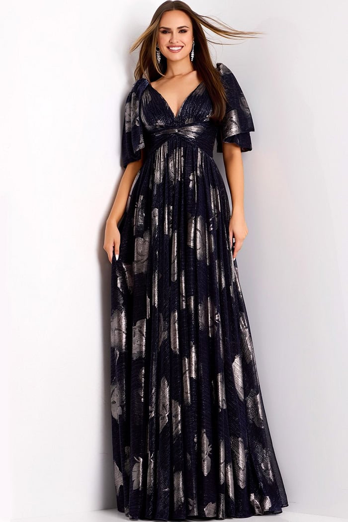 Model wearing Jovani dress 44374.