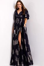 Model wearing Jovani dress 44374.