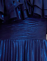 pleated navy fabric for style 44413