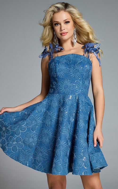 Model wearing Jovani dress 44461.