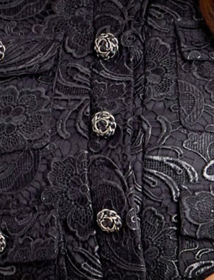 black lace fabric for style 44471