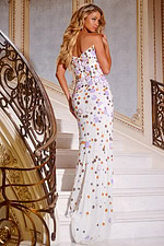 beaded white dress 44507