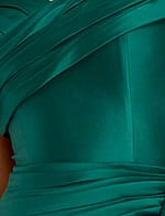 green ruched fabric for style 44524