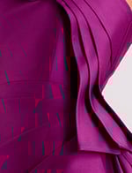 pleated purple fabric for style 44526