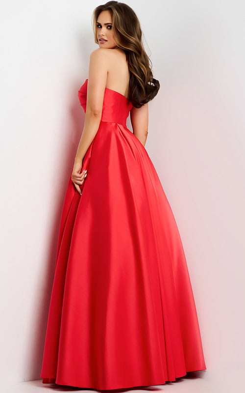 strapless flowy dress 44533