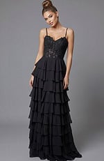 corset bodice layered dress 44543