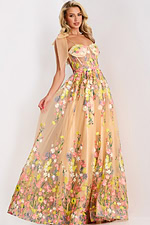 Model wearing Jovani dress 44596.