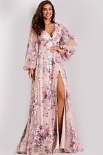 Model wearing Jovani dress 44655.