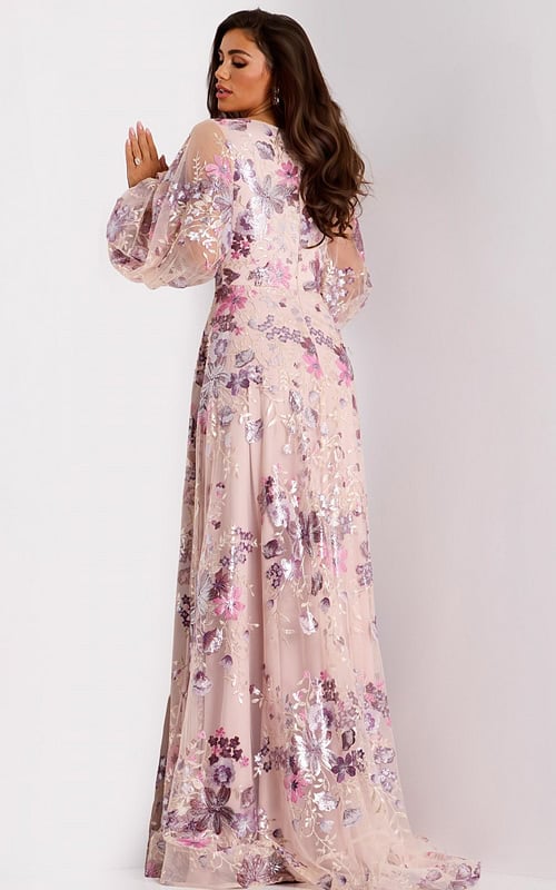 Model wearing Jovani dress 44655.