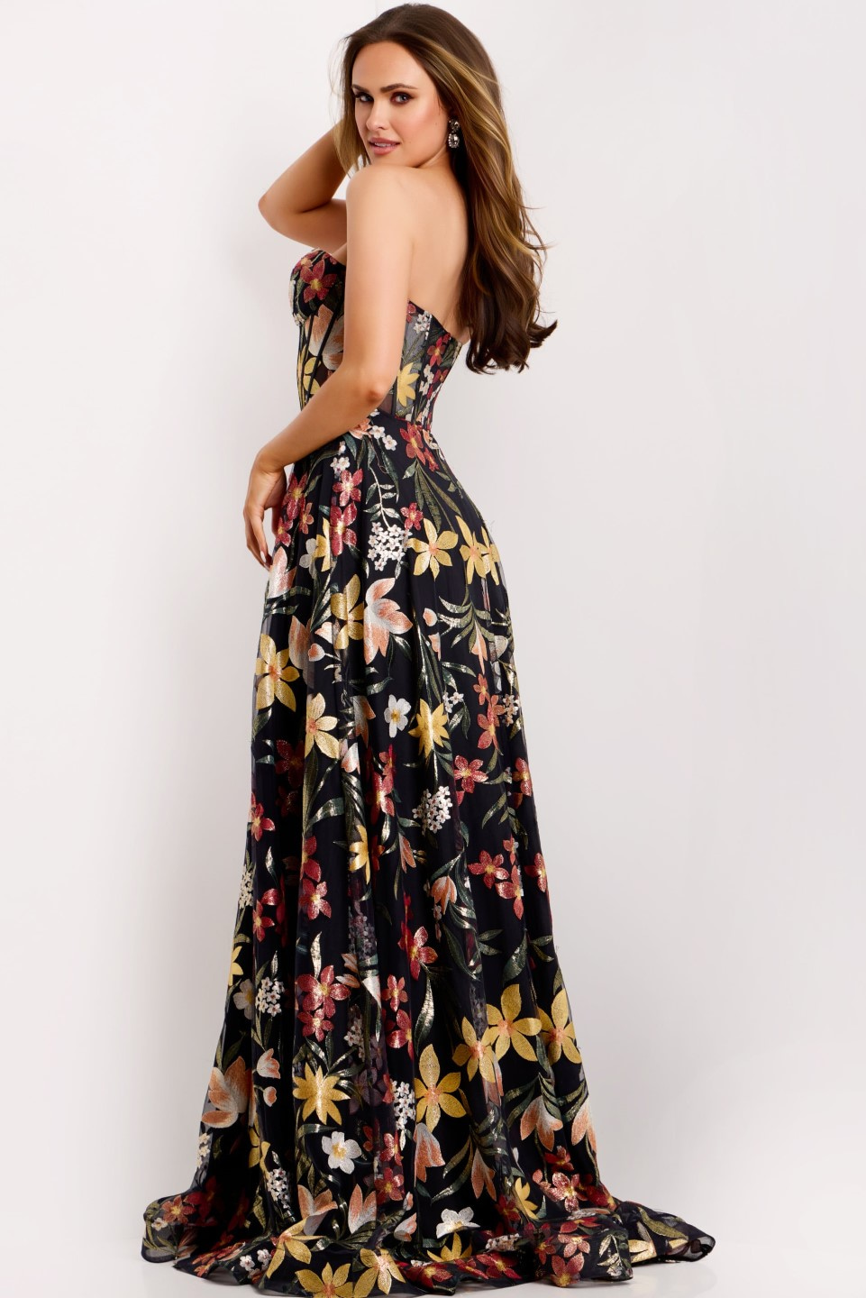 chinese dress ladies Colorful A Line Off Shoulder Wedding Dress with Embroidered Flowers –  AmberBride