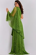 Model wearing Jovani dress 44687.