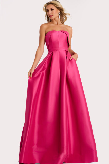 fuchisa strapless ball gown 44719