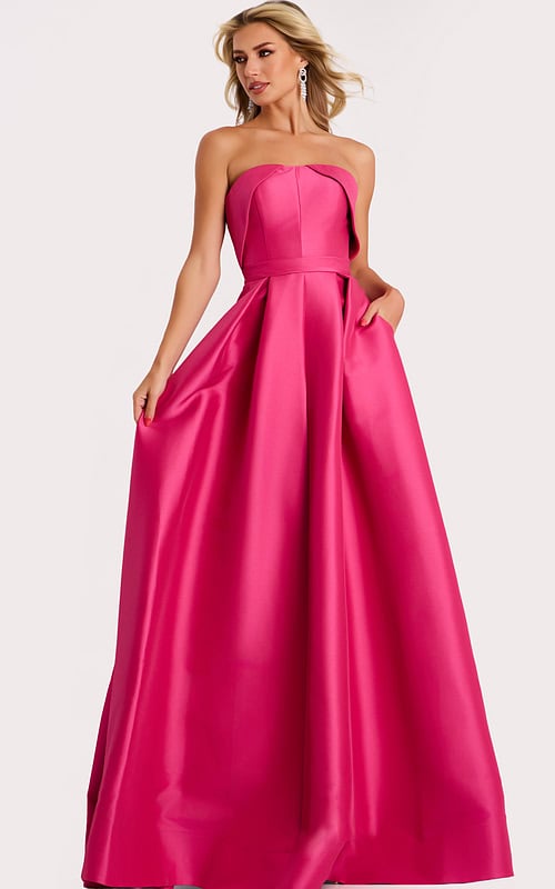 fuchisa strapless ball gown 44719