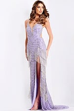 purple beaded dress 44723