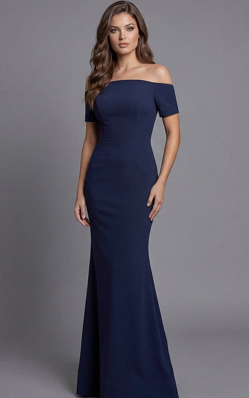 off the shoulder fitted dress 44729