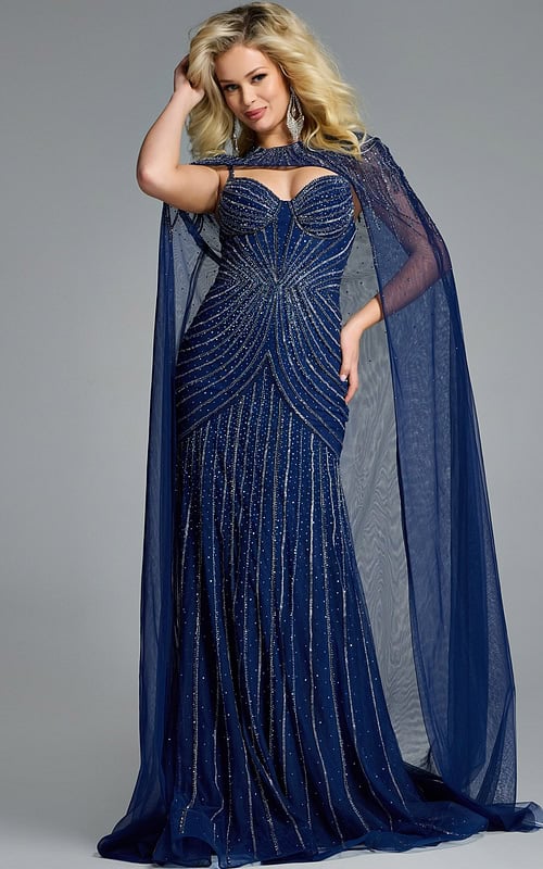 navy embellished dress 44840