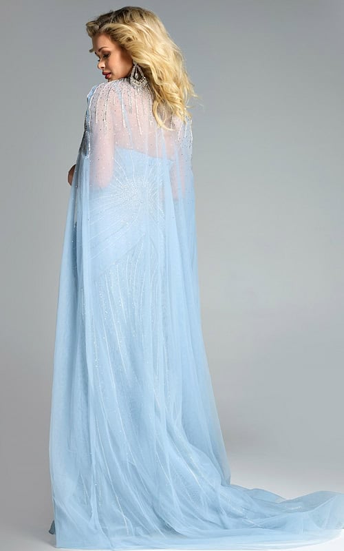 Model wearing Jovani dress 44840.